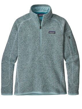 Women’s Patagonia Better Sweater Medium Atoll Blue 1/4 Zip style 25617